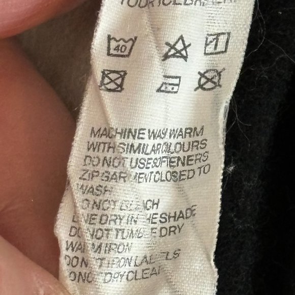 Icebreaker Merino GT Black & White Full Zip Pockets Outdoor Vest Jacket Size S - Picture 6 of 6